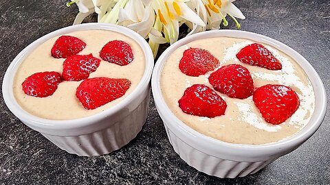Very easy, for breakfast! Without added sugar, without flour! Tasty baked oats recipe!