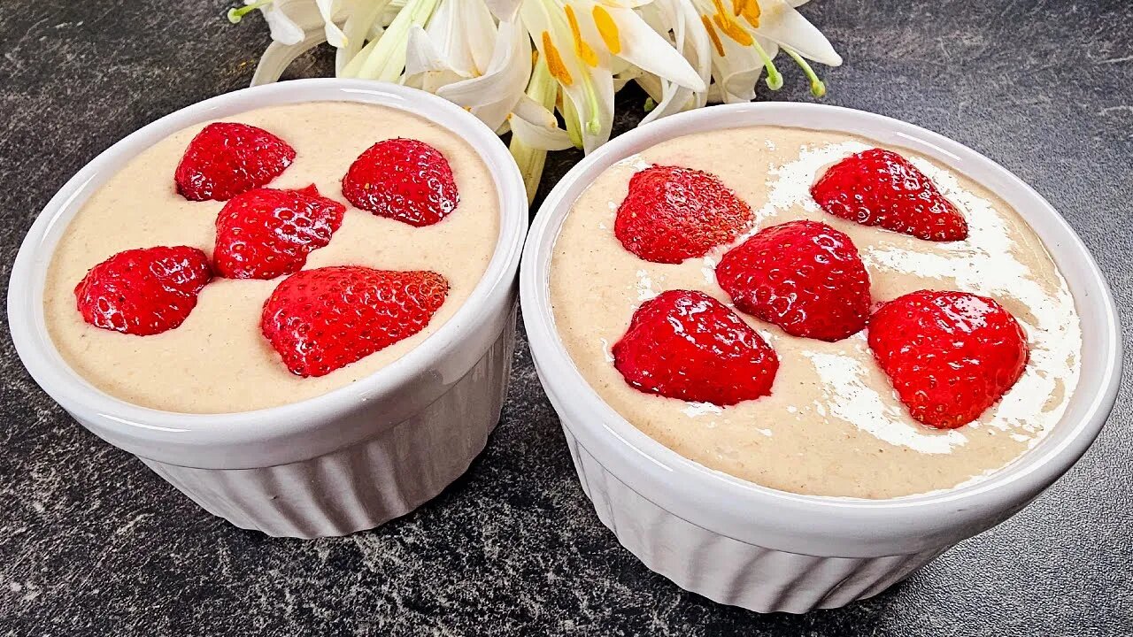 Very easy, for breakfast! Without added sugar, without flour! Tasty baked oats recipe!
