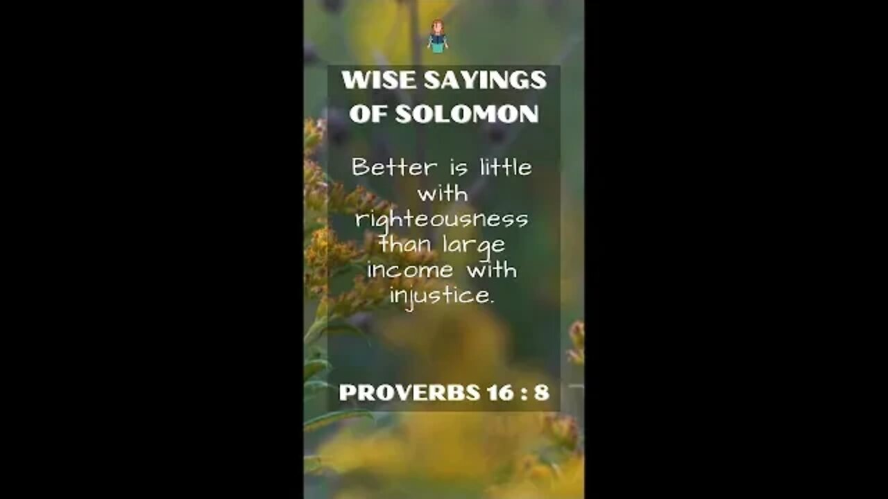 Proverbs 16:8 | NRSV Bible | Wise Sayings of Solomon