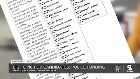 Police funding is big topic for Cincinnati candidates