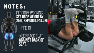 Lying Leg Curl Drop Set