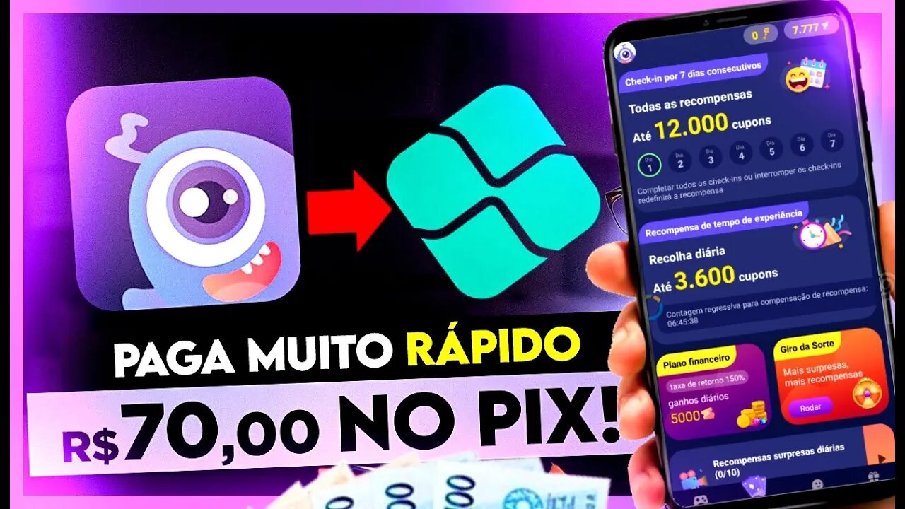 [RECEBA EM 4 SEGUNDOS] Aplicativo Pagando $70,02 NO PIX | MELHOR APP