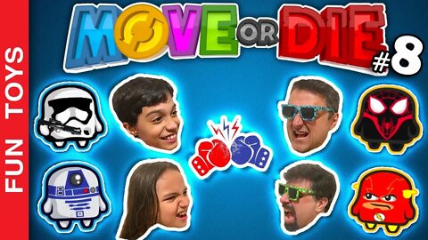 MOVE OR DIE #8 - Adultos Vs. Crianças - Flash, Homem-Aranha, R2-D2, Stormtrooper, Batalha em Família