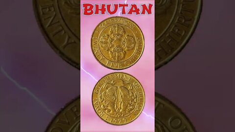 Bhutan 25 Chhertum 1979.#shorts #education #coinnotesz