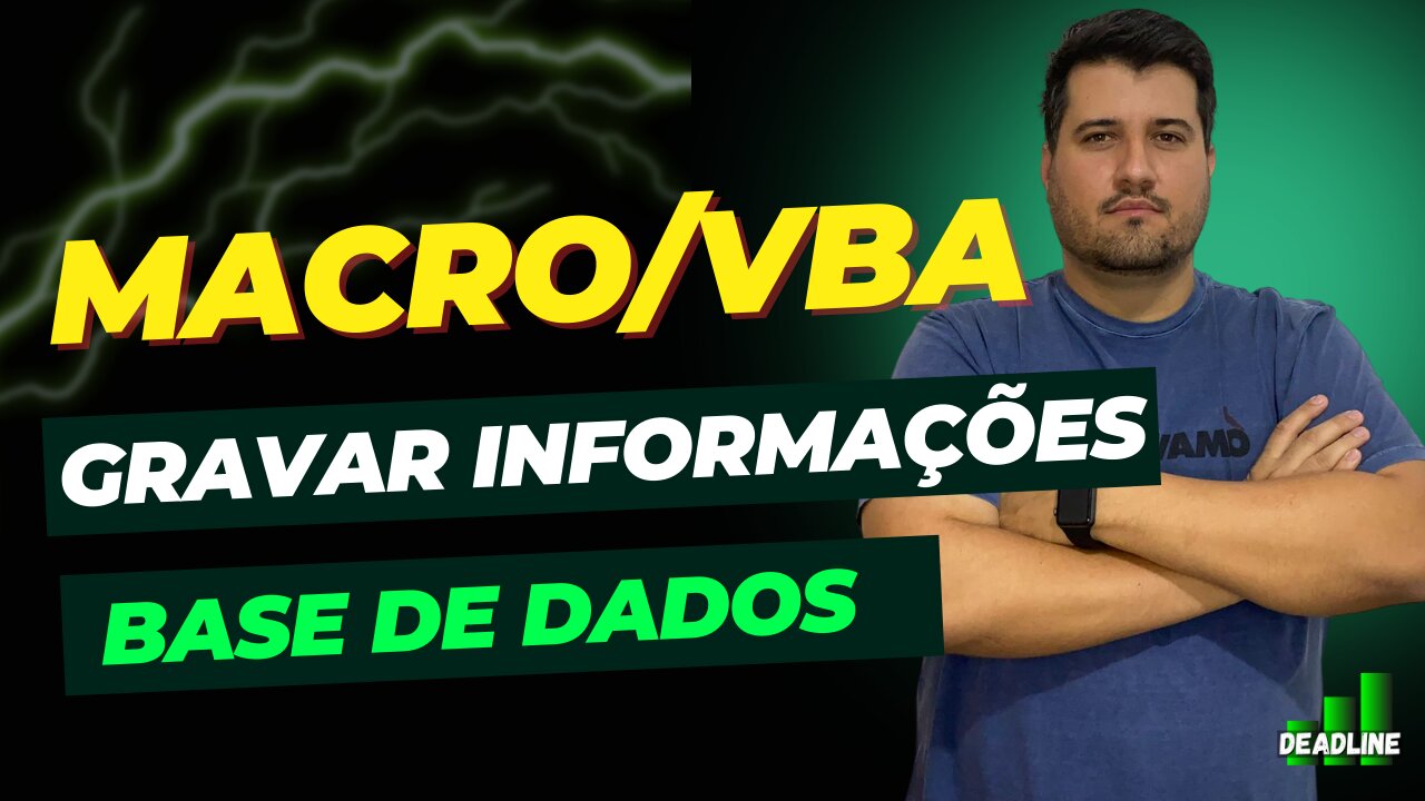 MACRO VBA para gravar informações de um formulário em uma base de dados no Excel