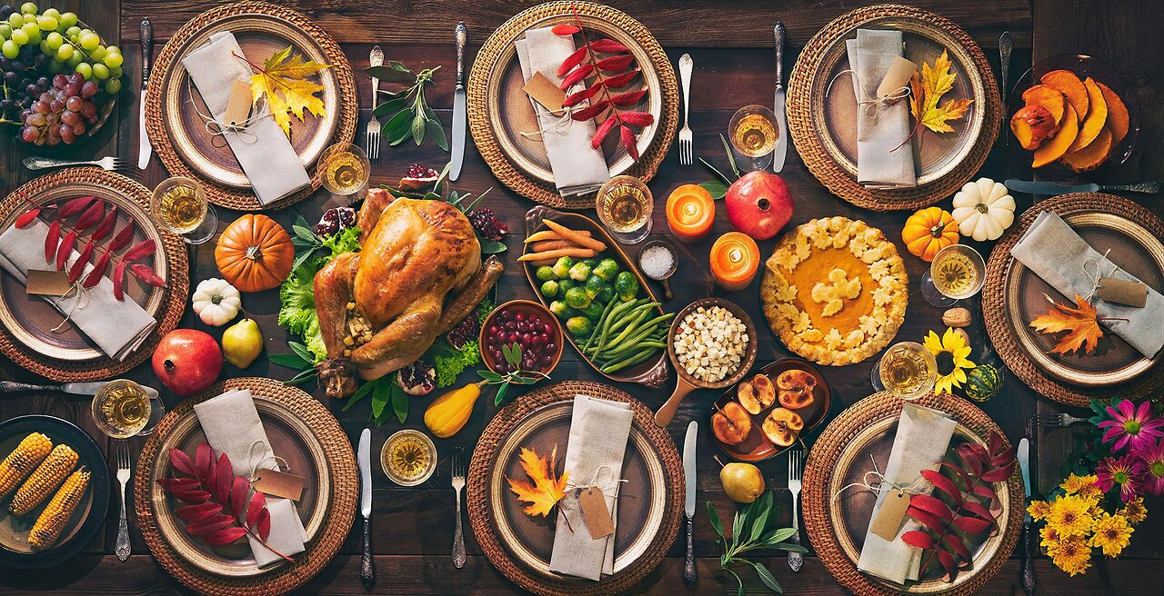 A Thanksgiving Feast, Circa 1900