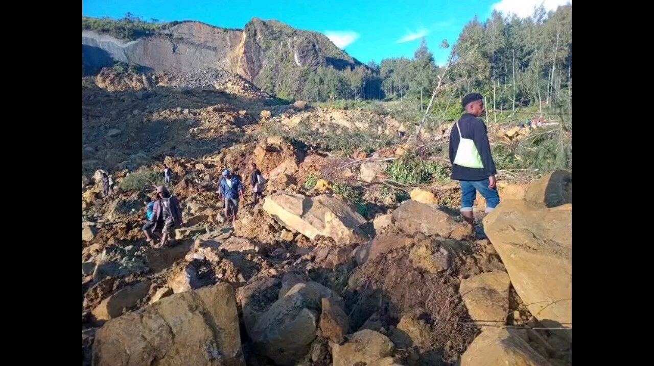 Landslide in Papua New Guineas