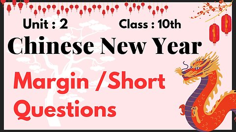 English || chinese new year || chinese customs|| Question Answer || Margin questions