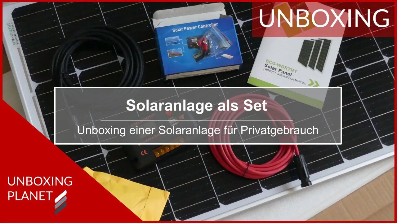 Solaranlage-Set ohne Batterie für Privatbedarf - Unboxing Planet