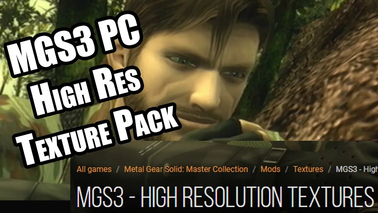 High Resolution Texture Pack Mod for MGS3 Master Collection