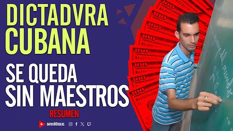 ✍️ DICTADVRA cubana se queda sin maestros ✍️