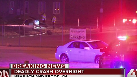 OVERNIGHT: 1 dead, 1 injured in crash near 9th and Brooklyn