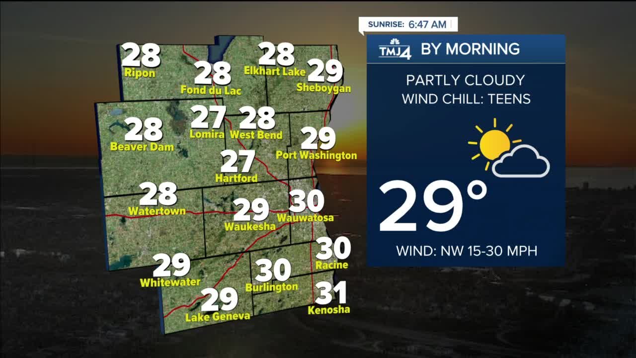 Thursday to be cold and windy