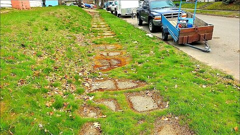 OVERGROWN Sidewalk Edge NEGLECTED For 50 YEARS Gets A FREE Makeover (Part 2)