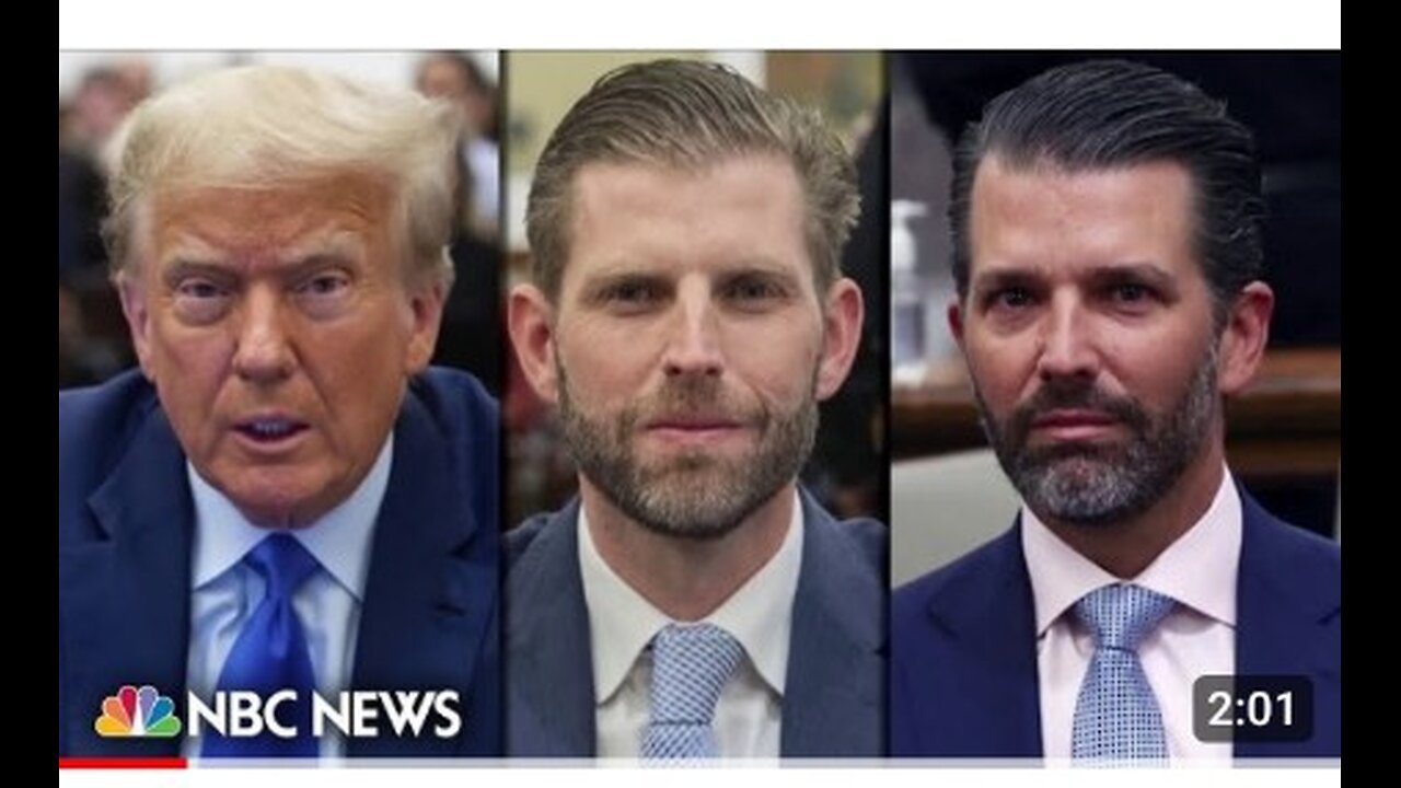 Eric and Donald Trump jr. Testify in former presidents New York civil fraud trail