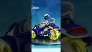 Spectral Yellow Wheels Showcase - Crash Team Racing Nitro-Fueled