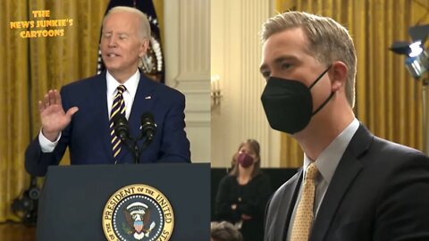 Fox News' Peter Doocy asks Biden why he is trying so hard to pull the country so far to the left.