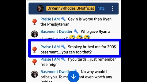 20 June 2022 @DrKennyRhodes UNofficial *Apparently @Praise I AM was #Bribed? #KJV * #Duplicity_Much?