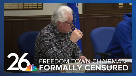 Freedom town chairman formally censured