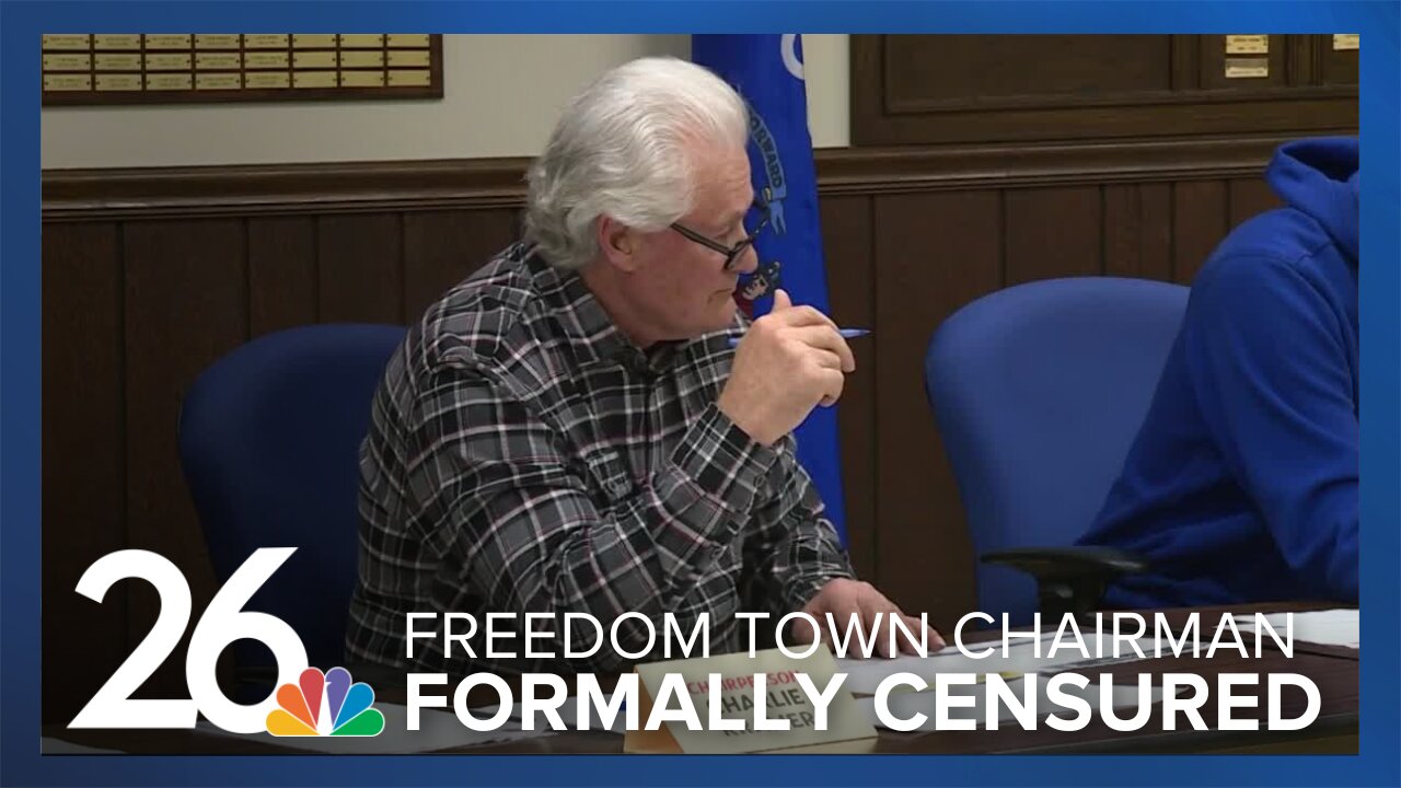 Freedom town chairman formally censured