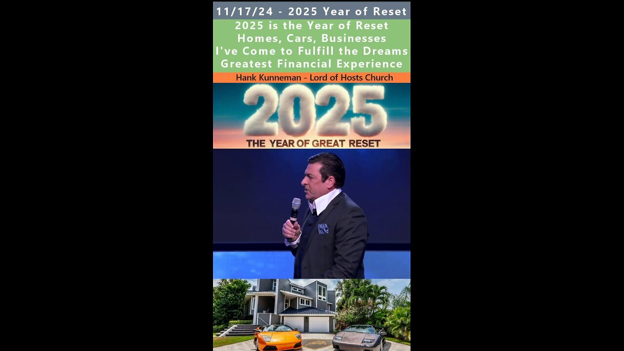 Wealth Transfer in 2025 - Year of Reset prophecy - Hank Kunneman 11/17/24