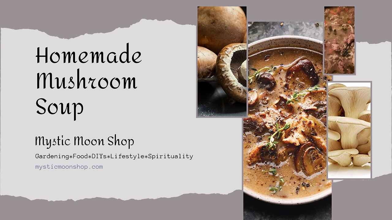 Creamy Homemade Mushroom Soup