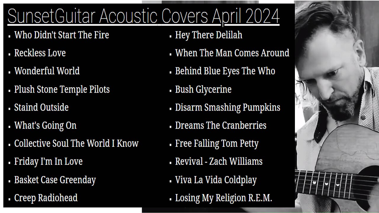 Sunset Guitar Master Collection April 2024 Acoustic Guitar Covers Volumes 4-8