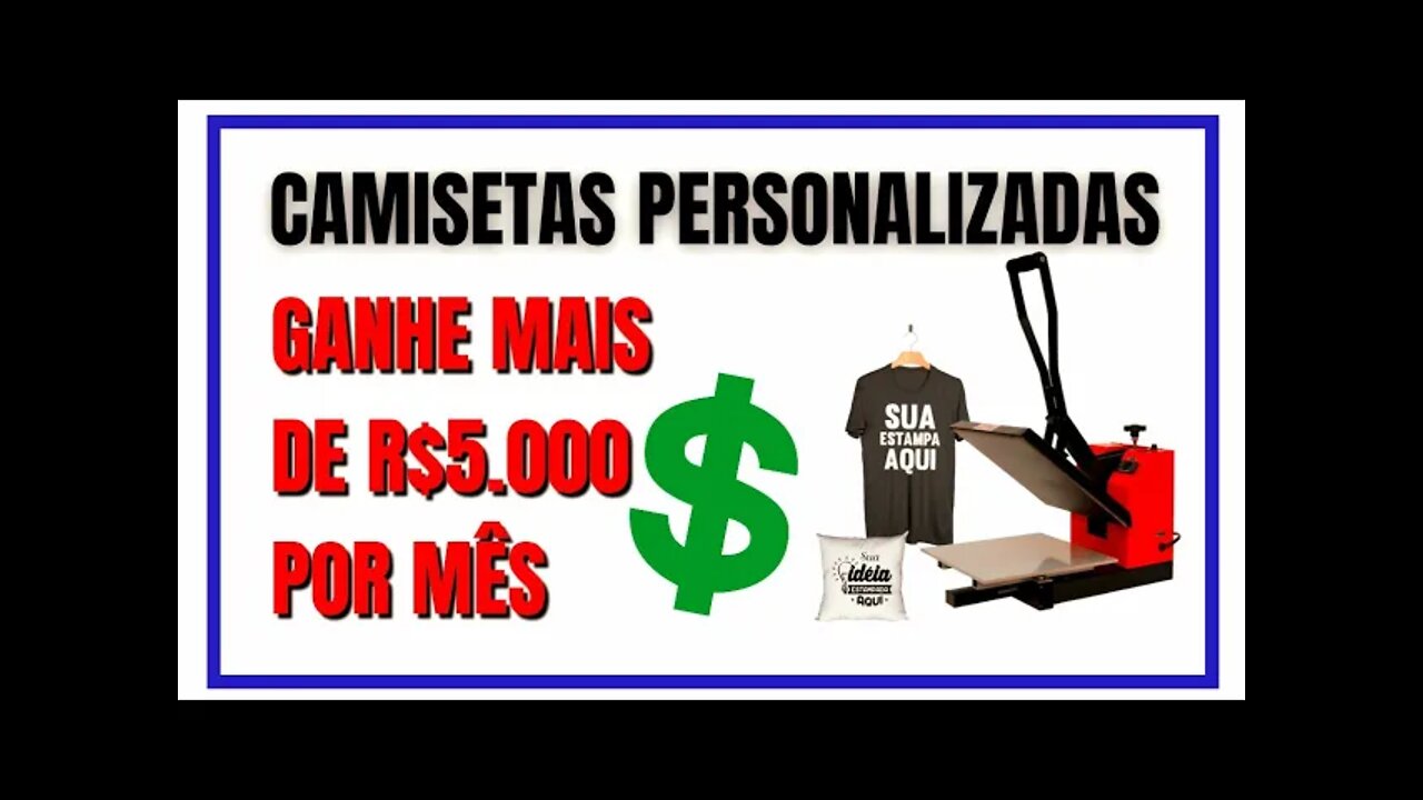 MÁQUINA DE ESTAMPAR CAMISETAS | 03 Dicas Para Você Ganhar Muito Dinheiro