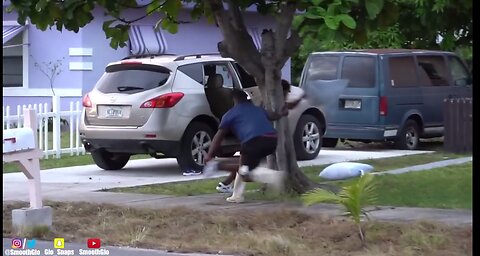 the best prank running away