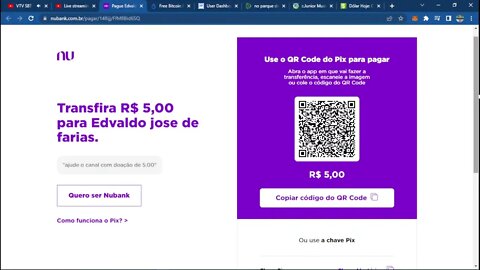 baixe o nubank e doe pix e ganhe rendimentos no nubank