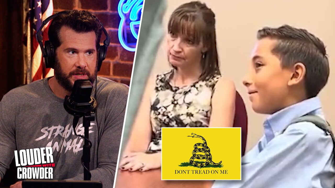 Gadsden Flag Controversy: Woke School Tries Treading on Based 12-Year-Old! | Louder with Crowder