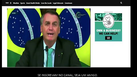 Clima conferencia Discurso Bolsonaro na Íntegra em Inglês