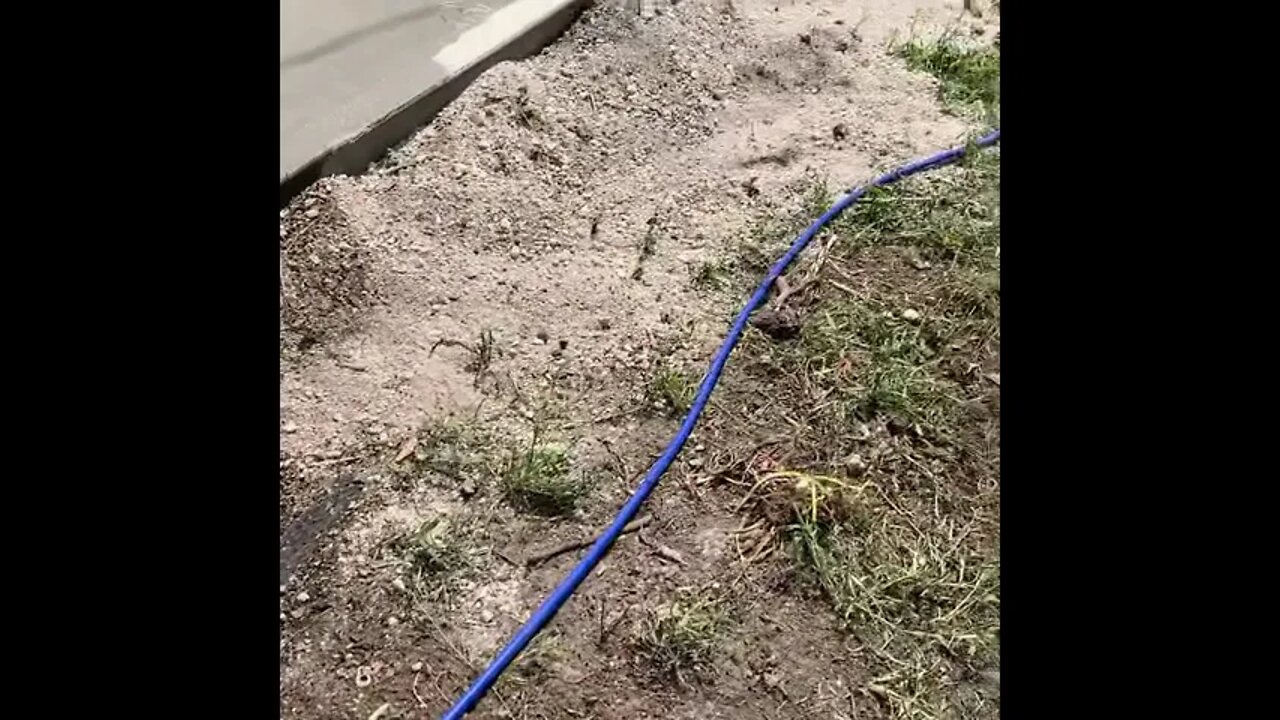 Water Testing freshly poured concrete