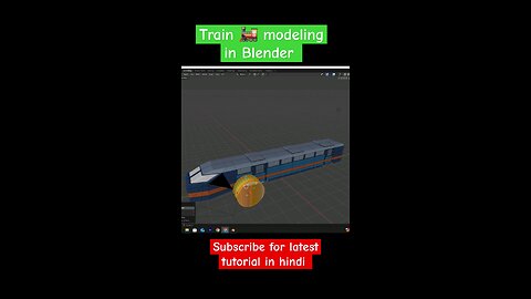 train modeling in blender