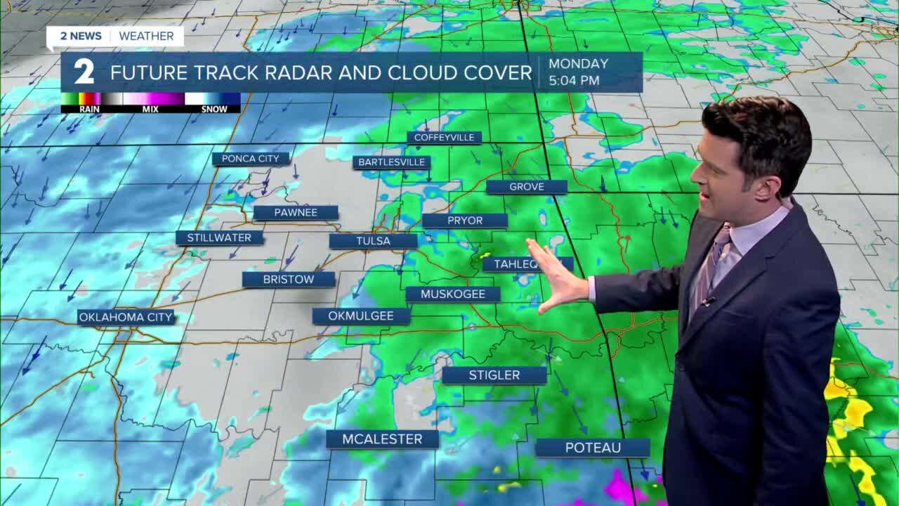 Snow chances increase Monday