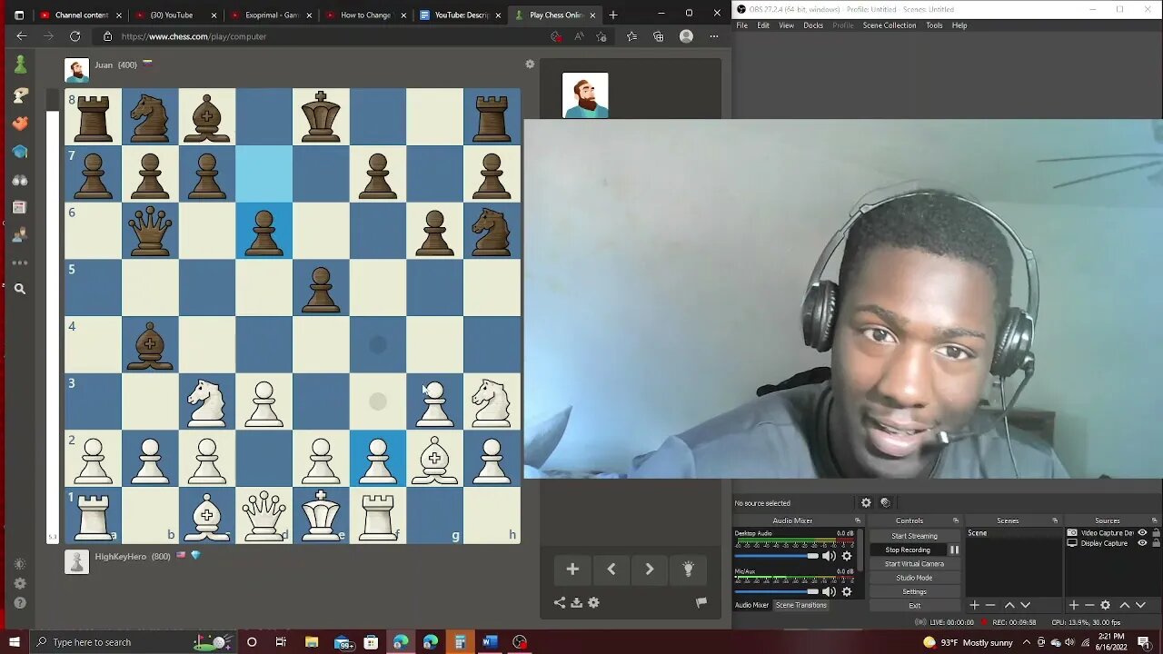 Chess Online: RaeReacts VS Juan