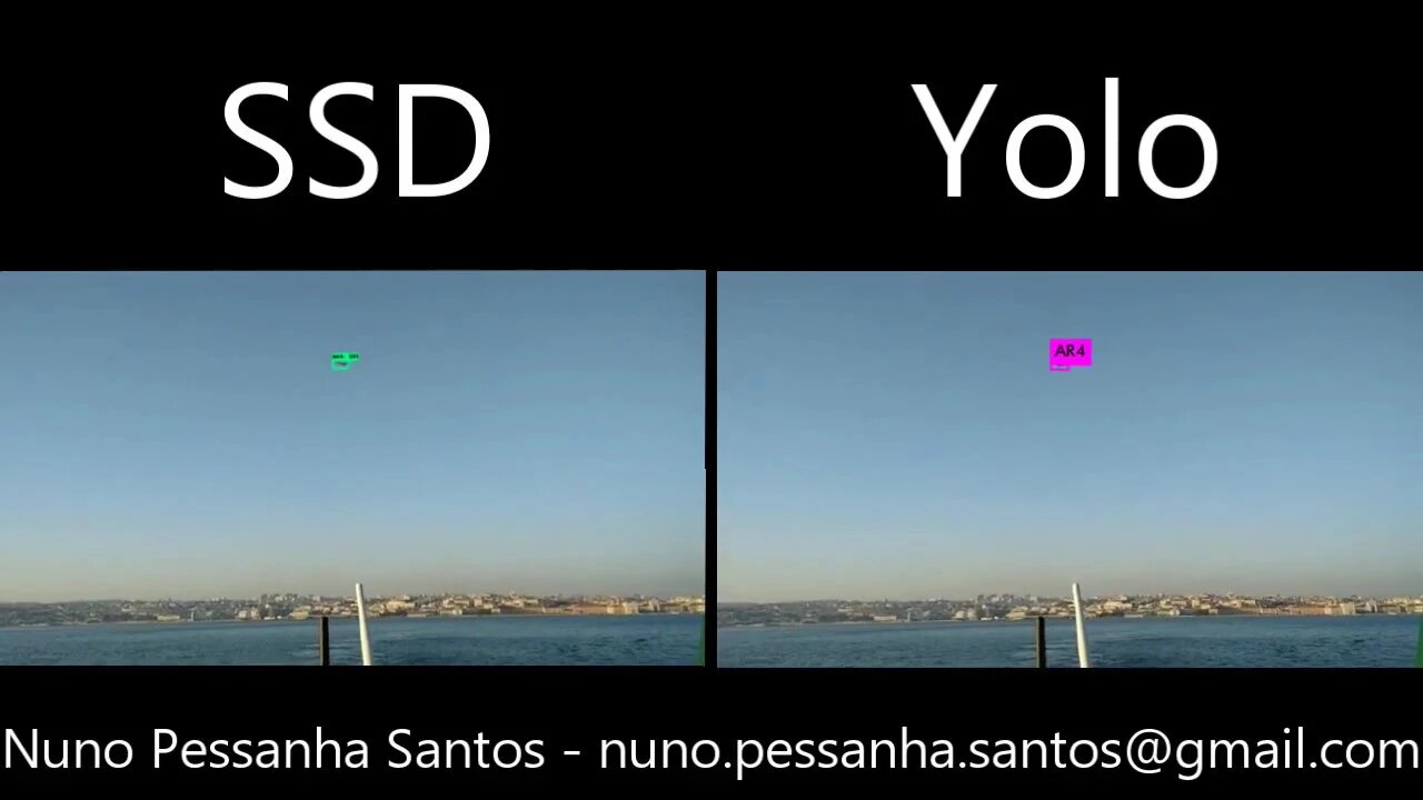 SSD vs Yolo - Real video UAV detection