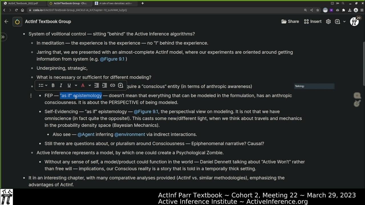 ActInf Textbook Group ~ Cohort 2 ~ Meeting 22 (Chapter 10, part 1)