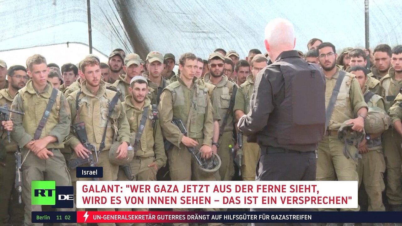 "Gaza von innen sehen": Israelischer Verteidigungsminister bereitet Soldaten auf Bodenoffensive vor