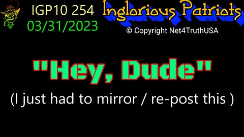 IGP10 254 - Hey Dude - I just had to mirror repost this