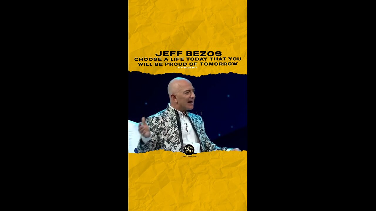 @jeffbezos Choose a life today that you will be proud of tomorrow. #jeffbezos 🎥 @amazonprime