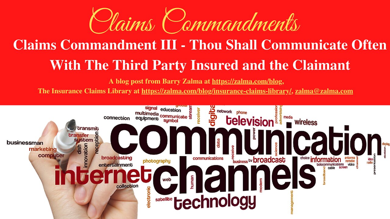 Claims Commandments