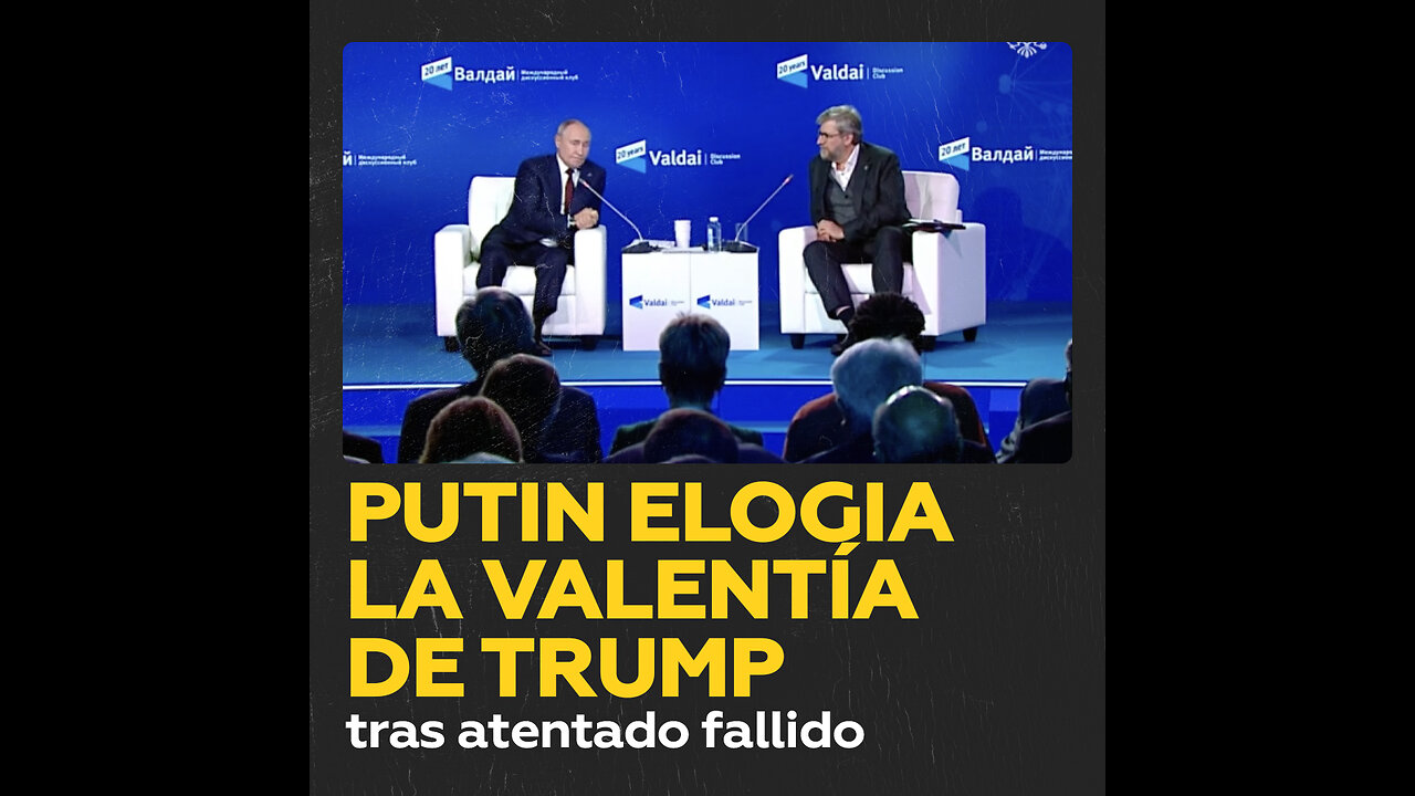 Putin destaca la reacción de Trump ante el atentado en su contra