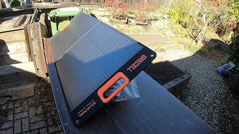 GRECELL 100W Portable Solar Panel with the EcoFlow Delta II Powerstation with Extra Battery - Part 2