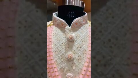 gorgeous off white peech pastel touch sherwani ✨🥀#sherwani #fashion #wedding #mensfashion #outfit