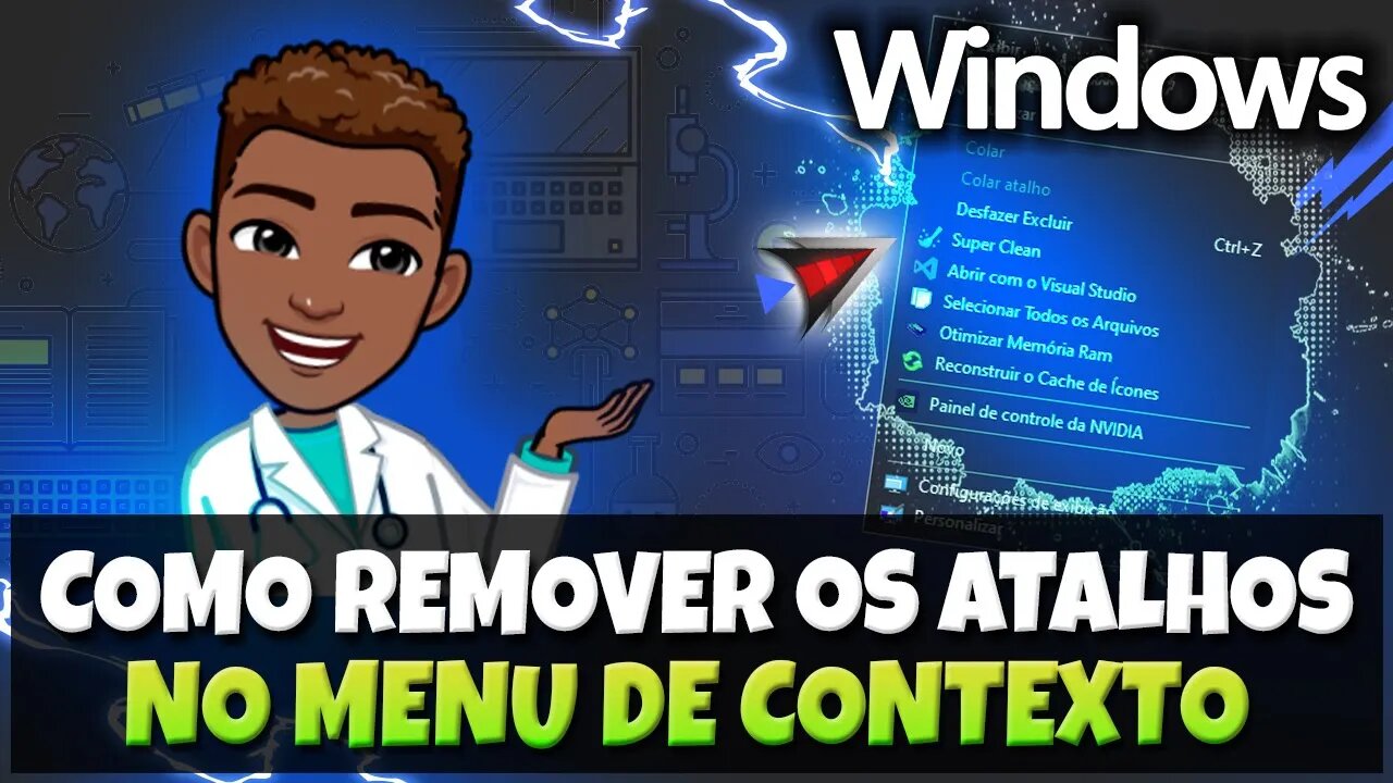 Como remover os atalhos no menu de contexto e otimizar o windows