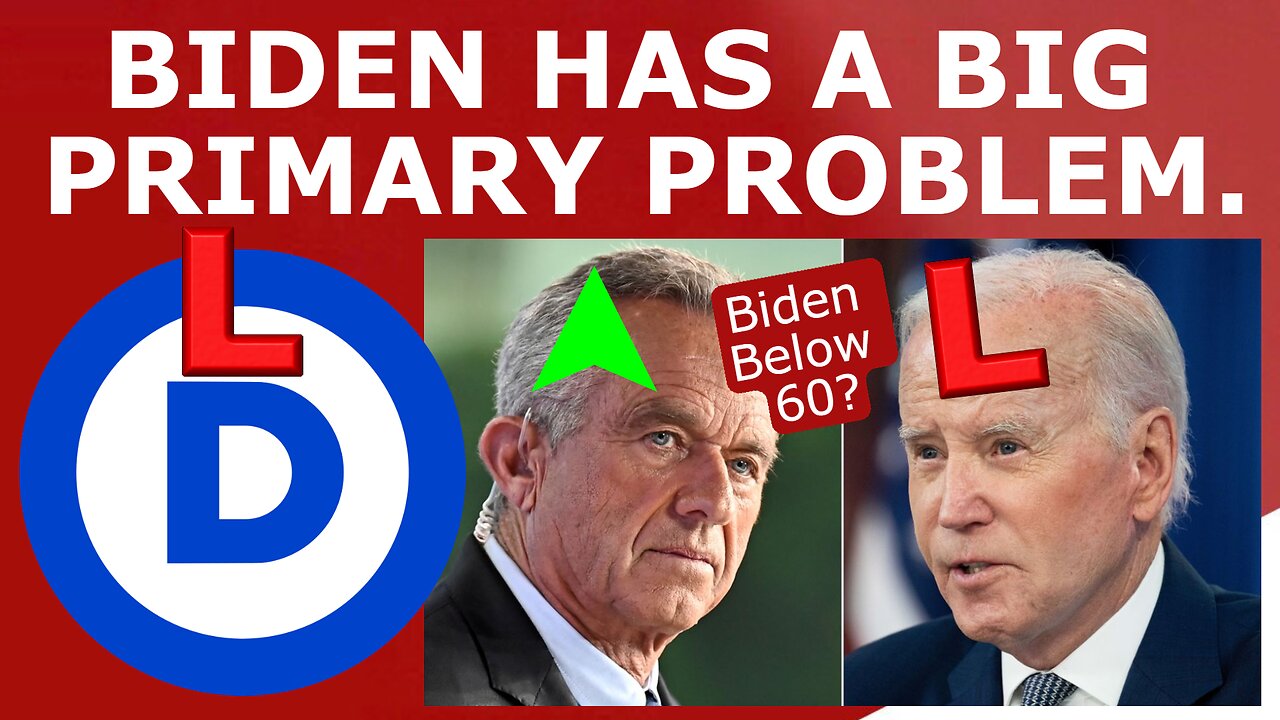 BIDEN'S PRIMARY PROBLEM! - Biden Polls BELOW 60 as an Incumbent as RFK Jr. SURGES