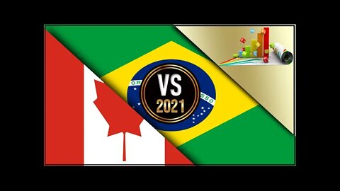 Canada VS Brazil 🇨🇦 Economic Comparison Battle 2021 🇧🇷,World Countries Ranking