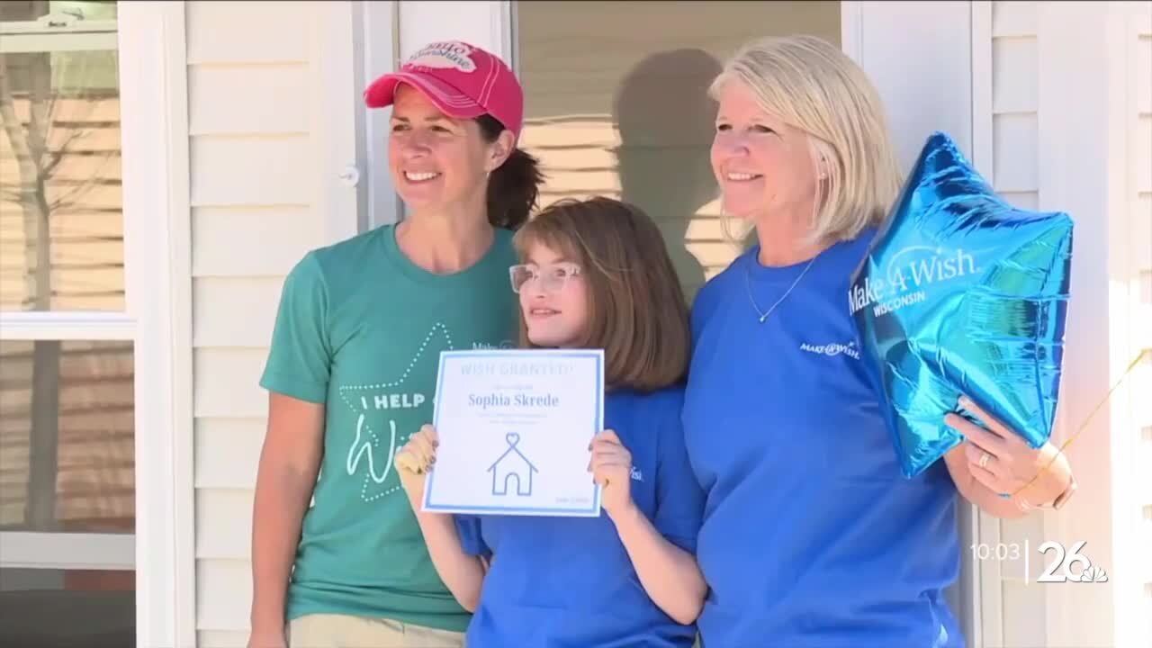 Wish granted: 10-year-old receives backyard playhouse, allowing for safe outdoor play