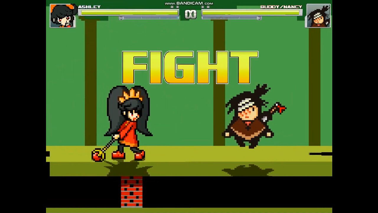 MUGEN - Ashley (WarioWare) vs. Buddy Armstrong Lisa the Painful & Joyful) - Mephisto 1968 Reupload